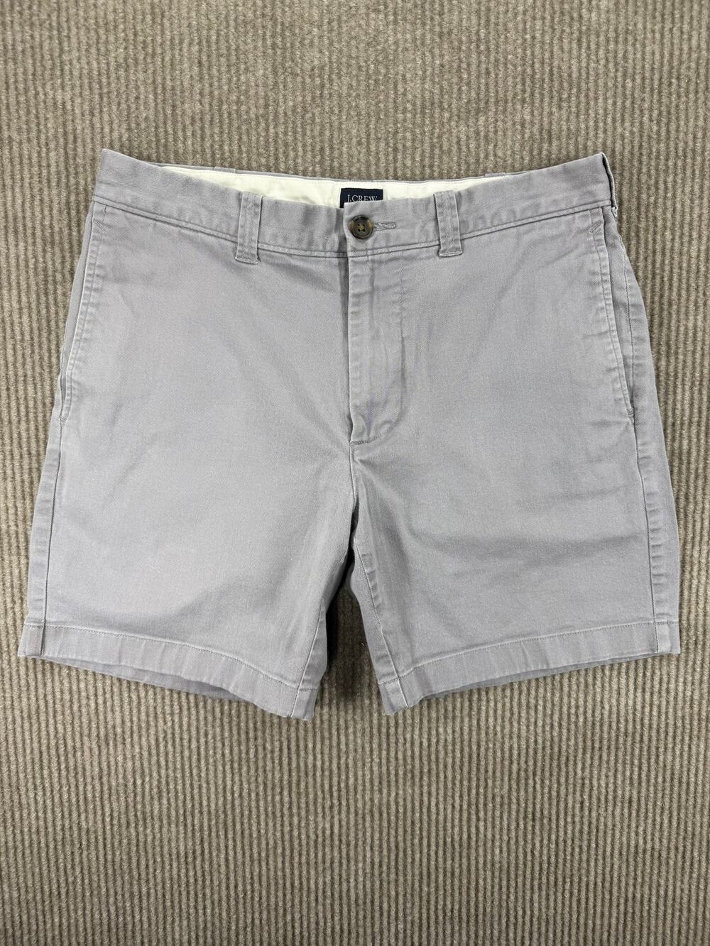 J.Crew Factory Mens 7 Flex Chino Shorts 30 Gray